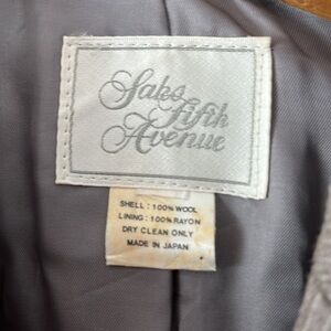 Saks fifth Avenue -100% wool woman’s suit- size 12